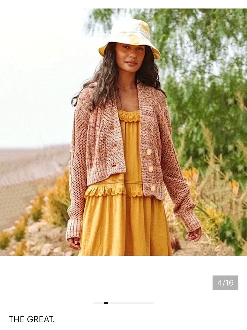 The Great cable knit cardigan